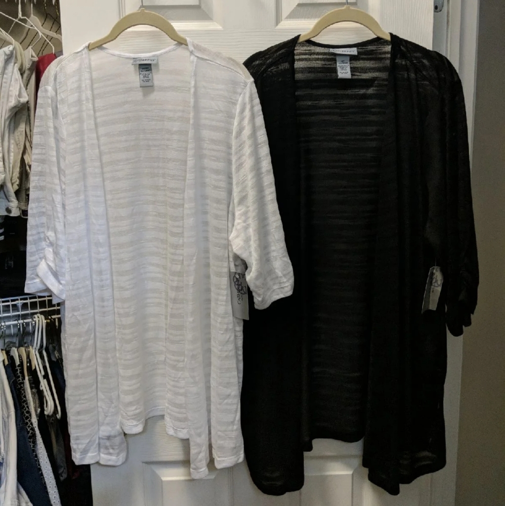 2 NWT Plus Size Catherine's cardigans size 2x